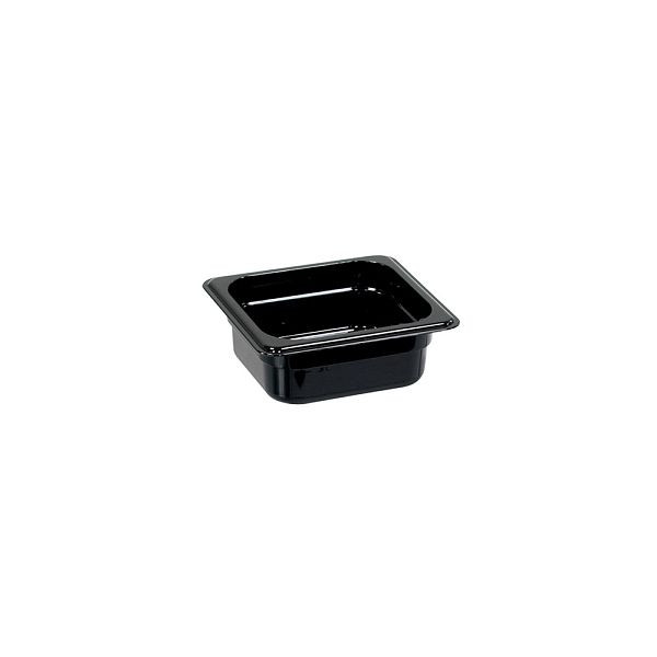 Stalgast Gastronormbak, polycarbonaat, zwart, GN 1/6