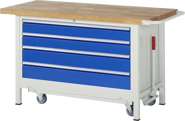 RAU neerlaatbare werkbank 8000 - model 8362, B1500 x D700 x H880 mm, 15-8362A2-157B4F.11