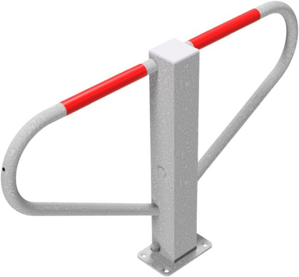 Schake slagboom neerklapbaar met driehoekslot, zelfvergrendelend slot, voor plugbevestiging, 40772