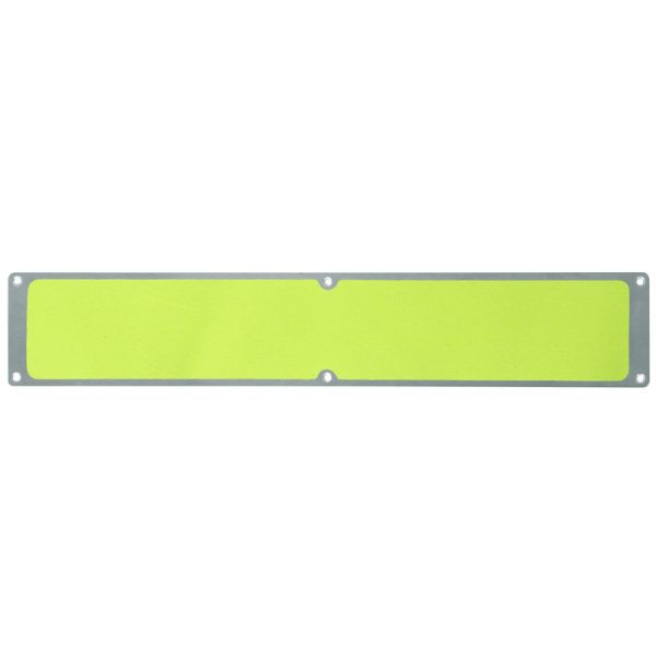 Meelbroek antislipplaat aluminium met m2 antislipcoating, signaalkleur geel 114x635mm, APM1HF1