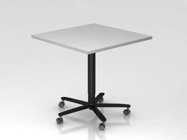 Hammerbacher kolomheftafel 80x80cm grijs/zwart, zwart frame, VST88/5/D