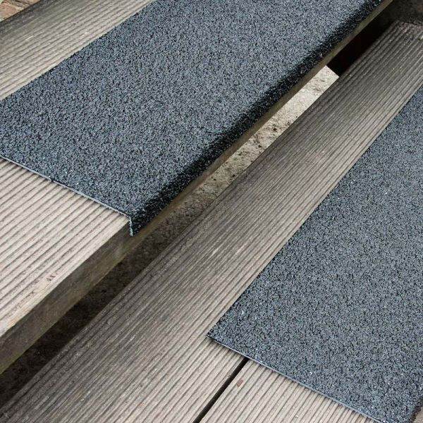 Meelbroek antislip randprofiel GFK extra sterk zwart 230x2500x30mm, GKXS2302500