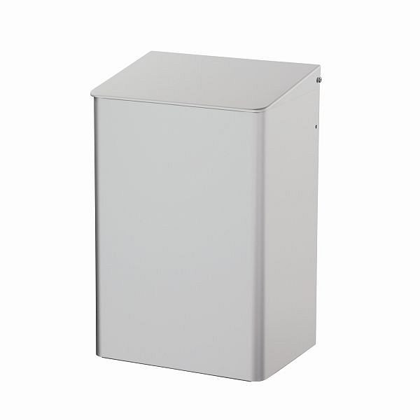 Air Wolf afvalcontainer met 15 liter volume, Omicron II serie, H x B x D: 417 x 274 x 213 mm, geanodiseerd aluminium, 35-780