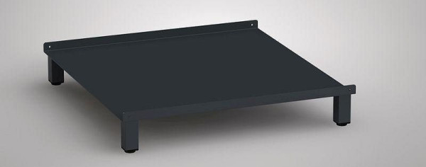 KLW onderstel met steunplaat hoogte 100 mm voor ladekasten serie SDB (419 x 750 mm), SDB-UG100