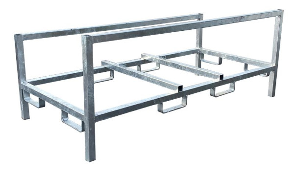 Schake stapelpallet voor politiehek type L Buitenafmetingen: 2200 x 1005 x 760 mm speciaal voor opslag en transport van 25, 50196