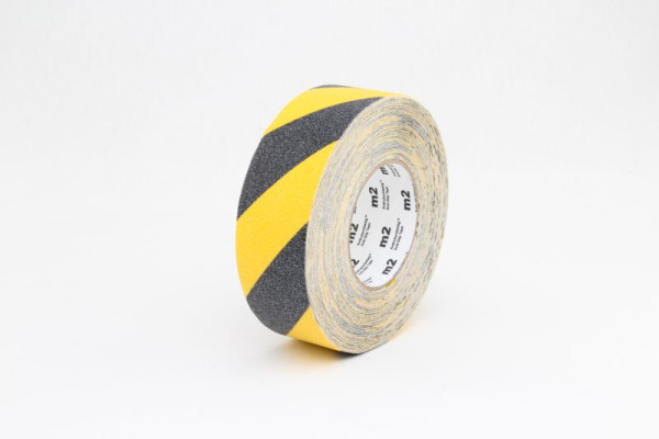 m2 antislip bekleding waarschuwingsmarkering zwart/geel rol 50mmx18,3m, M1WR050183