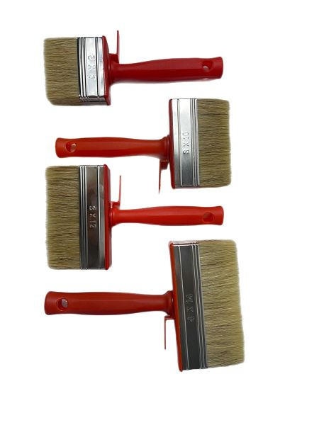 VaGo-Tools platte kwast 48-delige set oppervlaktekwasten 7/10/12/14cm elk 12 verfkwasten, 197-107/110/120/140 elk 12_hv
