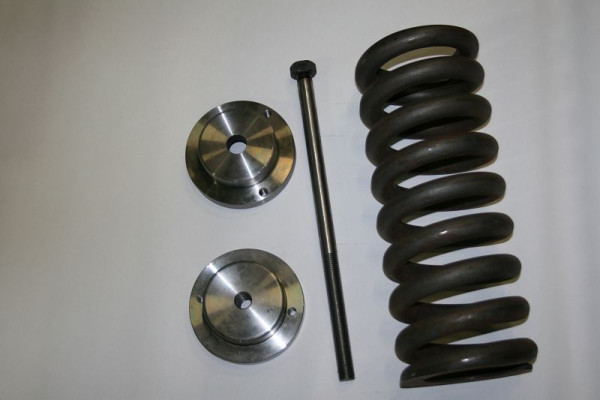 ELMAG terugstelveer compleet, voor plaatschaar HGS 6mm inclusief: veerflens boven/onder draadstang, 9804011