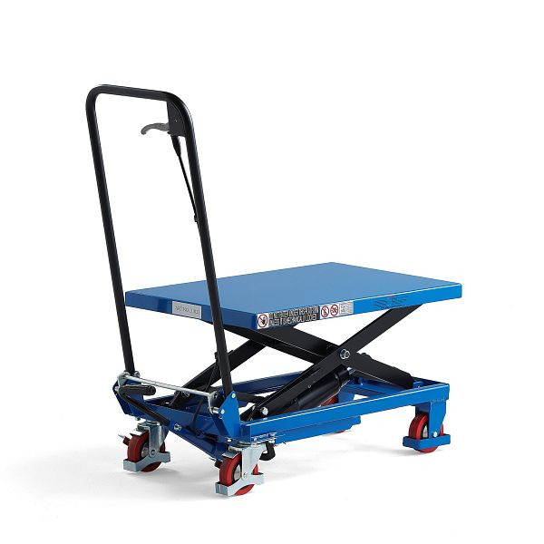 AJ hydraulische palletwagen ACE, laadvermogen 150 kg, 220-720 mm, blauw, 31022