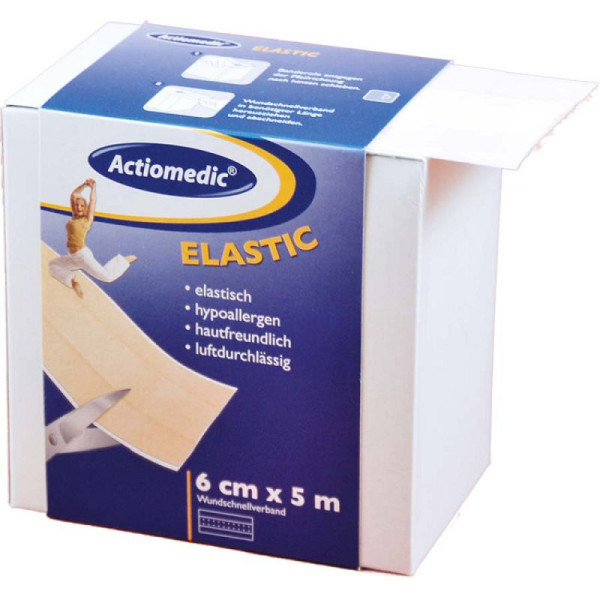 Stein HGS HGS snelwondverband Actiomedic®, elastisch /textielstof/ 80mm /huidskleur, 25469