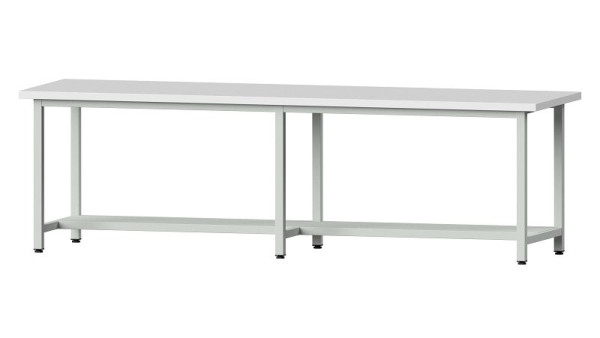 ANKE werkbanken werktafel, model 191, 2800 x 800 x 840 mm, RAL 7035, KSP 40 mm, 401.452