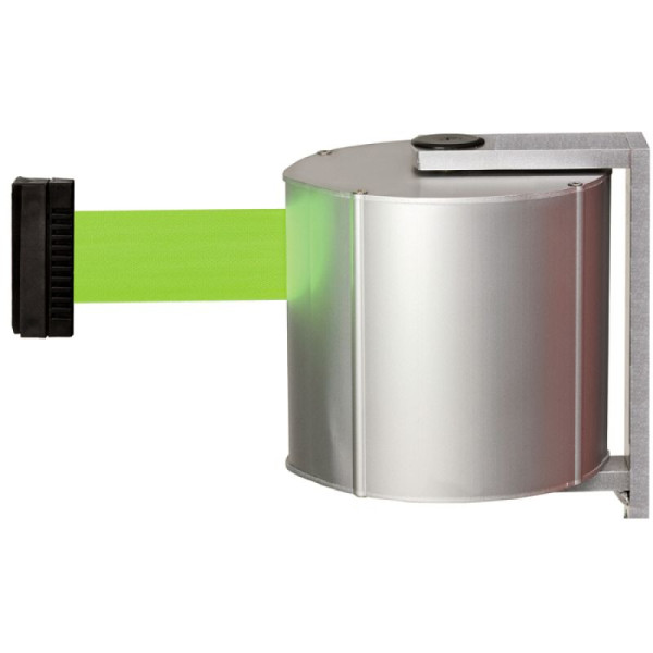 Stein HGS HGS wandriemcassette "Beltrac Wall Mount XXXL" van aluminium, 22m, binnen en buiten, draaibaar, zilver, plugbaar, zwart, 11622-sa2