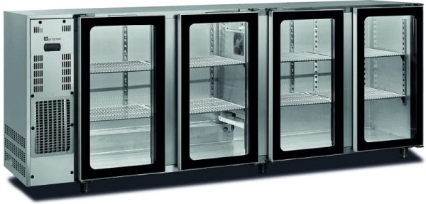 gel-o-mat Getränke-Kühltisch, Modell FBG440/229 APV mit 4 Glastüren, 28GKT.4I