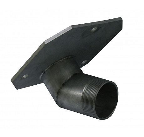 Cemo draadflens R4", 45°, RVS, voor uitloop 100, 11347