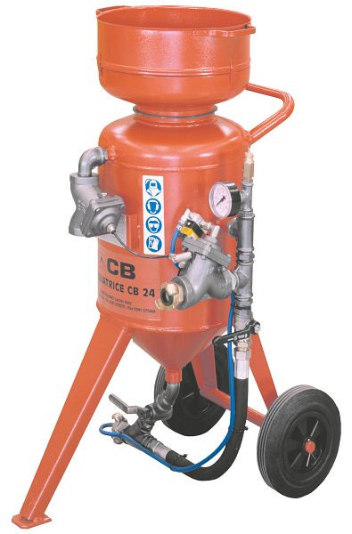 ELMAG zandstraalapparaat model CB 24-F-V2, met slang 16x30mm/10m, M01 & start-stop afstandsbediening (afstandsbediening), 22302