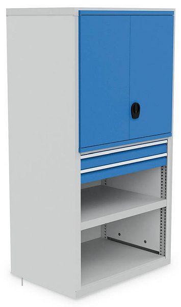 Bedrunka + Hirth Module 7, 1000 2x draagframe, 1x achterwand, 2x zijwand, 4x uni-shelf, 1049 x 733 x 2030 mm, SRK07