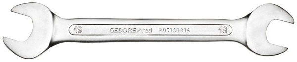 GEDORE rode dubbele steeksleutel, lang SW17x19mm, lengte 222mm, 3300943
