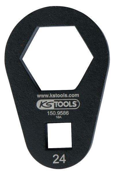 KS Tools dopsleutel 3/8", extra plat, 24 mm, 150.9586