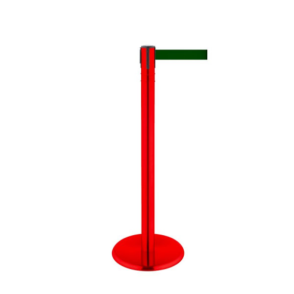 Stein HGS HGS personengeleidingssysteem -P-Line 360-, metaal, rood gecoat, groen, met bandeindstuk (standaard), bandlengte: 2,3 m, 40010-1002