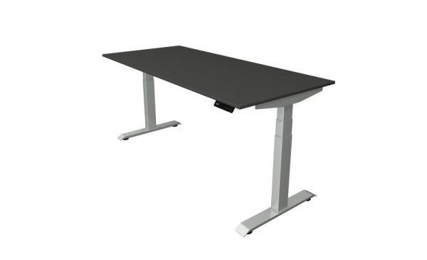 Kerkmann zit-statafel B 1800 x D 800 mm, elektrisch in hoogte verstelbaar van 640-1290 mm, antraciet, 10040713