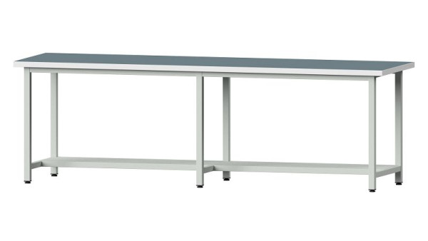 ANKE werkbanken werktafel, model 191, 2800 x 800 x 890 mm, RAL 7035, UBP 40 mm, 401.457