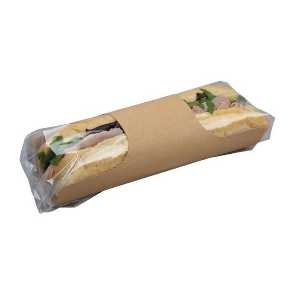 Colpac Recyclebare baguetteverpakking van kraftpapier en kunststof, VE: 500 stuks, FA386