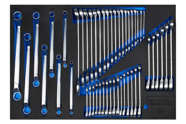 SW-Stahl werkplaatswagen assortiment, steek- en ratelsleutels, 49 stuks, Z3011-4