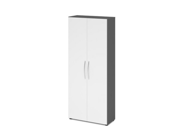 Hammerbacher kast 5OH 34, 6cm diep BM grafiet/wit, V4100/G/W/BM