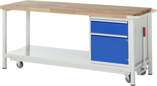 RAU neerlaatbare werkbank 8000 - model 8152, B2000 x D700 x H880 mm, 15-8152A6-207B4F.11