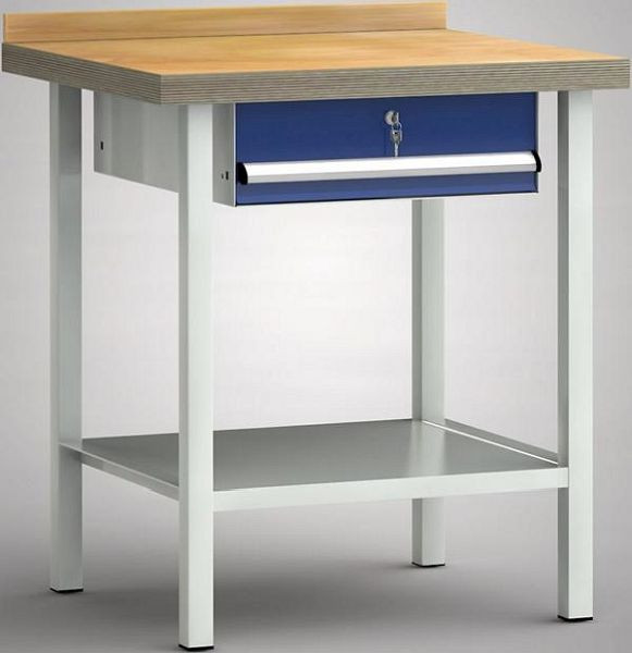KLW standaard werkbank - 750 x 700 x 840 mm L x D x H, WS005N-0750M40-E7003