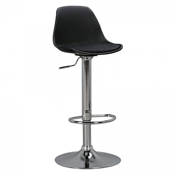 Amstyle Corsica barkruk kunstleer zwart, SPM2.001