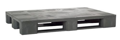 DENIOS universele pallet, van PE-RE, 800 x 1200 x 160 mm, 3 geleiders, VE van 5, 312645