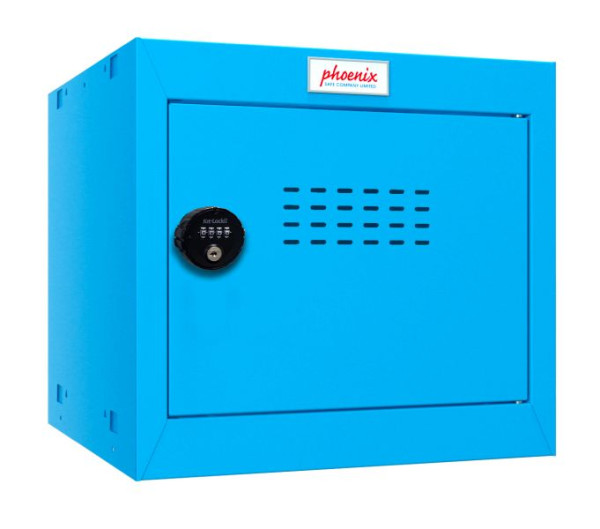 Phoenix CL-serie maat 1 kubuskast in blauw met combinatieslot, CL0344BBC