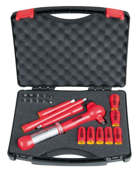 KS Tools 1/4" dopsleutelset met geïsoleerd gereedschap, 21-delig, 117.1876