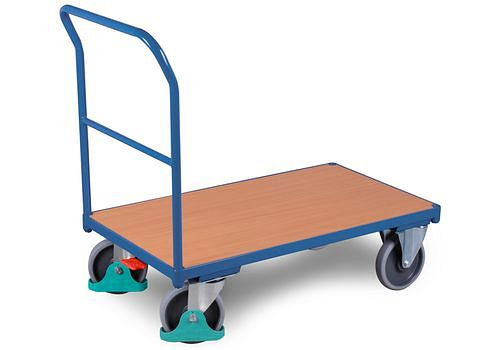 DENIOS duwstangwagen DENIOS classic-line van staal, 1030 x 700 mm, draagvermogen 500 kg, 258-212
