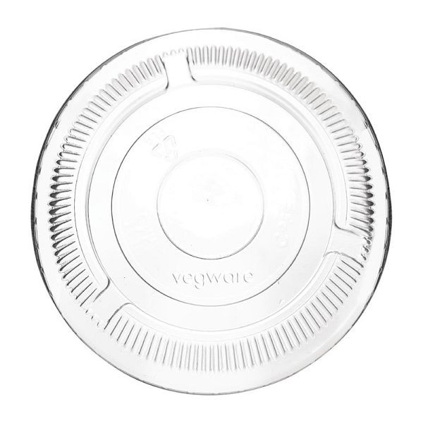 Vegware-deksels voor composteerbare frisdrankbekers uit de 96-serie (1000 stuks), CH384