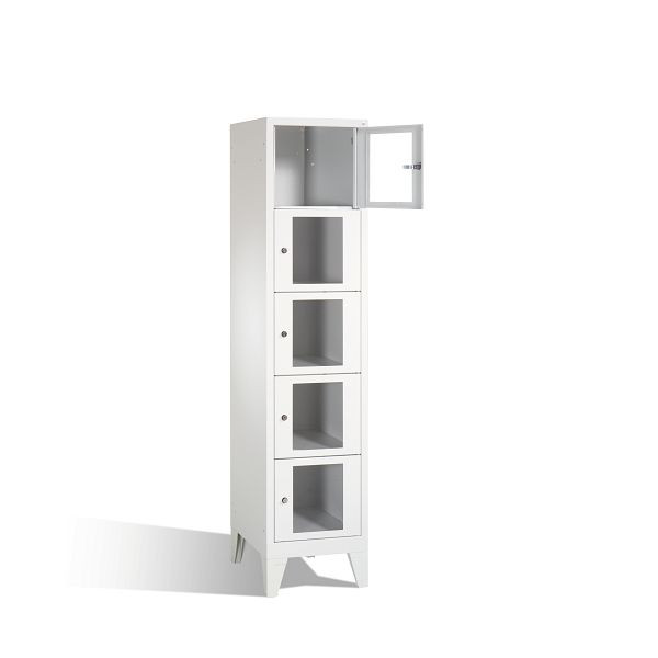 C+P lockerkast Classic, H1850xB420xD500mm, kleur: lichtgrijs, 8010A125 S10000