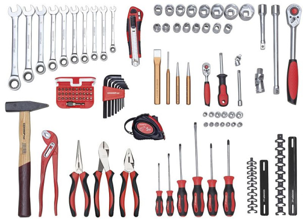 GEDORE rode universele set ALL-IN in gereedschapskoffer, 108-delig, 3301645