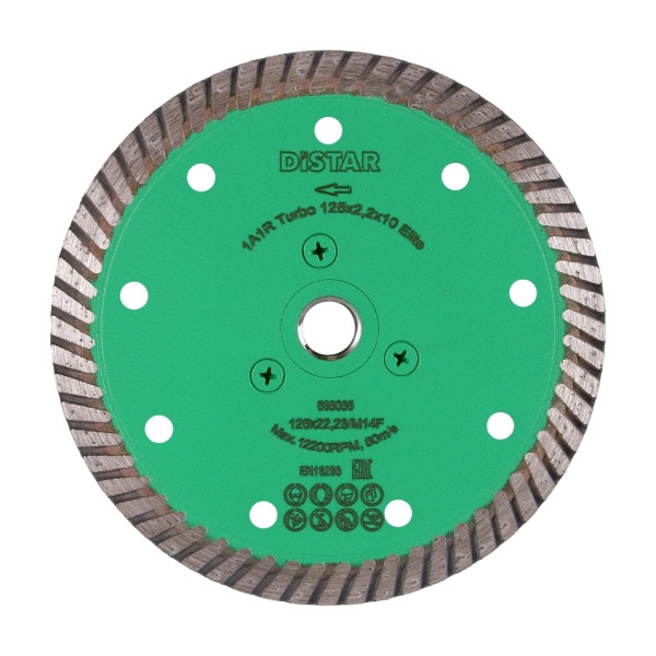 Distar diamantdoorslijpschijf Turbo 125 M14F Elite, 10179023011