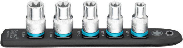 Hazet SmartRail, vierkant, hol 12,5 mm (1/2 inch), buiten TORX® profiel, aantal gereedschappen: 5, 900E-SR/5