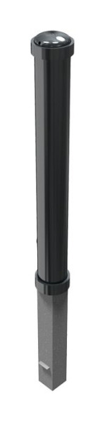 Schake style bolder stalen buis Ø 108 mm, hoogte boven de grond 950 mm, totale lengte ca. 1300 mm, afneembaar, met driehoekslot, 497FB