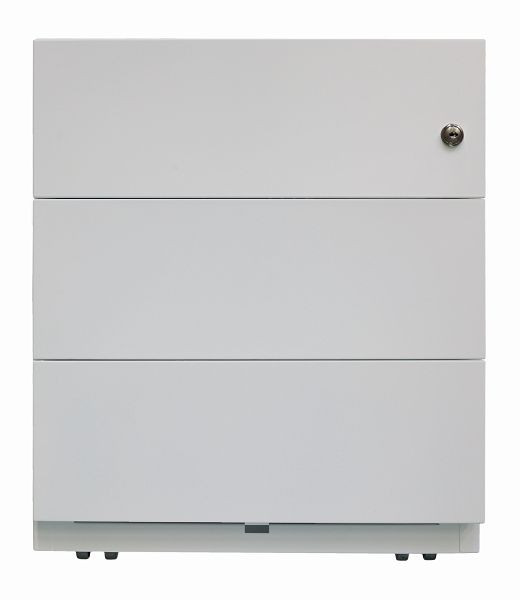 Bisley rolcontainer Note™, 3 universele laden, lichtgrijs, NWA59M7SSS645