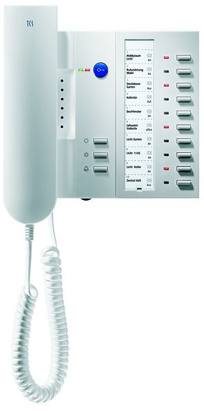 TCS audio deurtelefoon serie IMM 4 + 10 knoppen, opbouw wit, IMM1100-0140