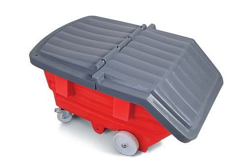 DENIOS deksel van polyethyleen (PE), 2-delig, voor het kantelen van containers