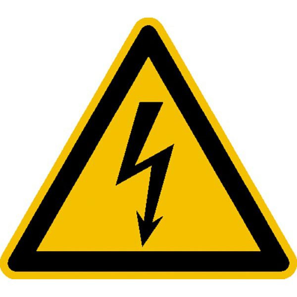 Stein HGS elektrisch etiket/waarschuwingsbord, waarschuwing voor elektrische spanning, 400 mm / aluminium, reliëf, 11.0194