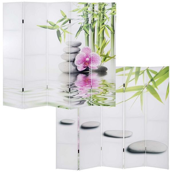 Mendler fotoscherm T234, scherm room divider scheidingswand Kho Samui, 180x200cm, 36546