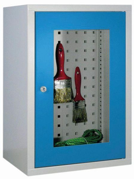 Bedrunka + Hirth wandkast, met kijkvenster deur, geperforeerde plaat achterwand, 03.040.191A