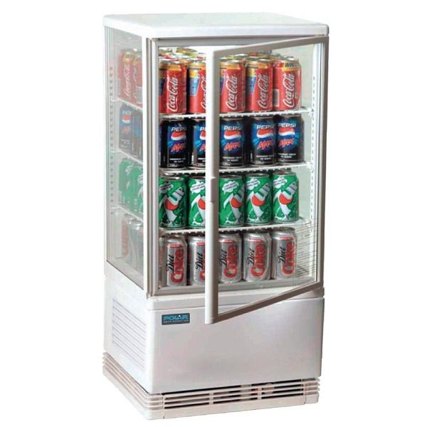 Polar koelvitrine wit 68 liter, G619