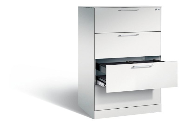 C+P hangarchiefkast Asisto, H1310xB800xD600mm, kleur: lichtgrijs, beugelgreep, 146223-412 S10017