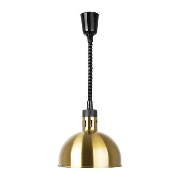 Buffalo uitschuifbare ronde warmtelamp met gouden afwerking, DY462
